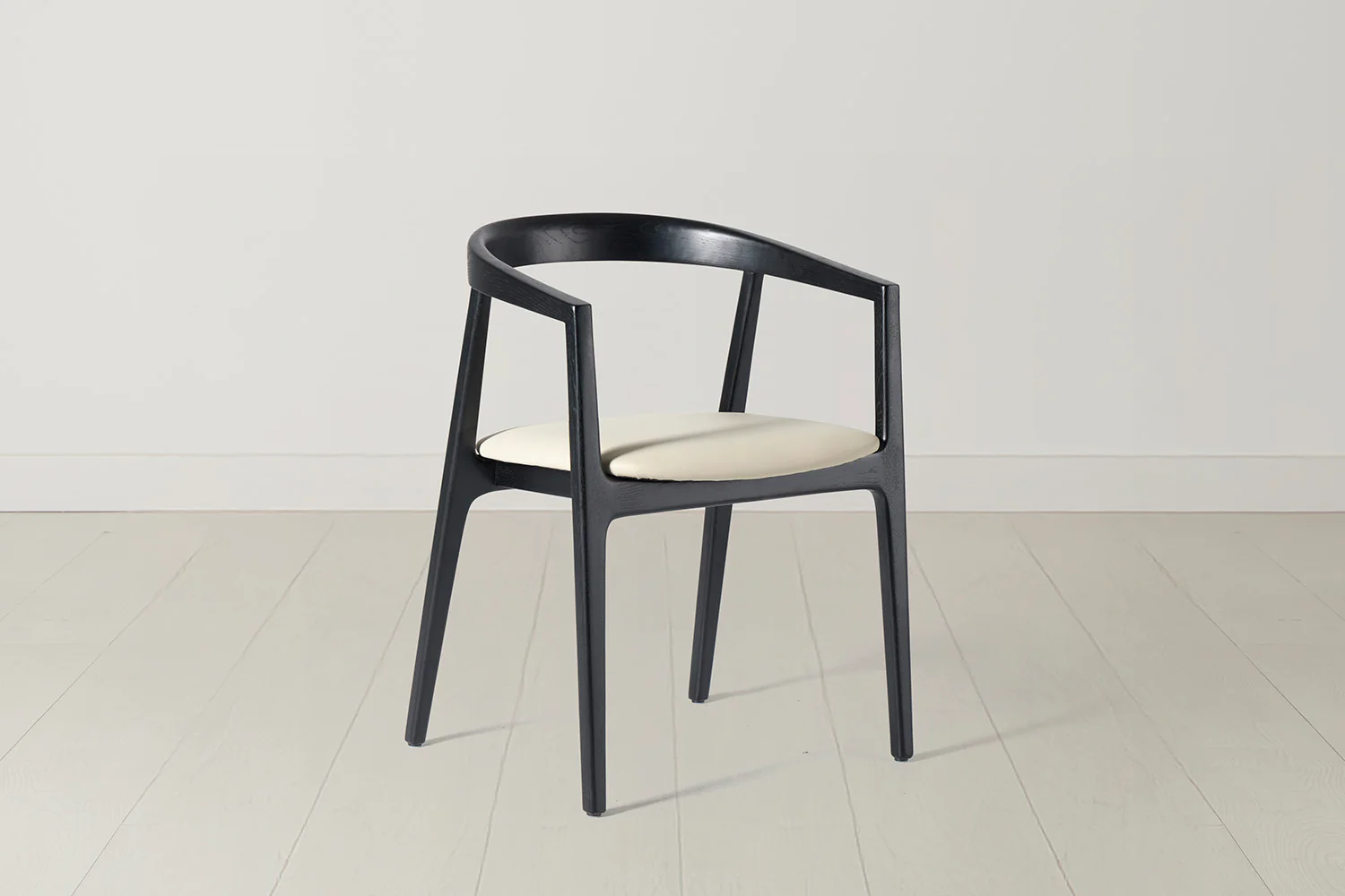 Dining Chair 01 (set of 2), Black / Oyster - Image 4