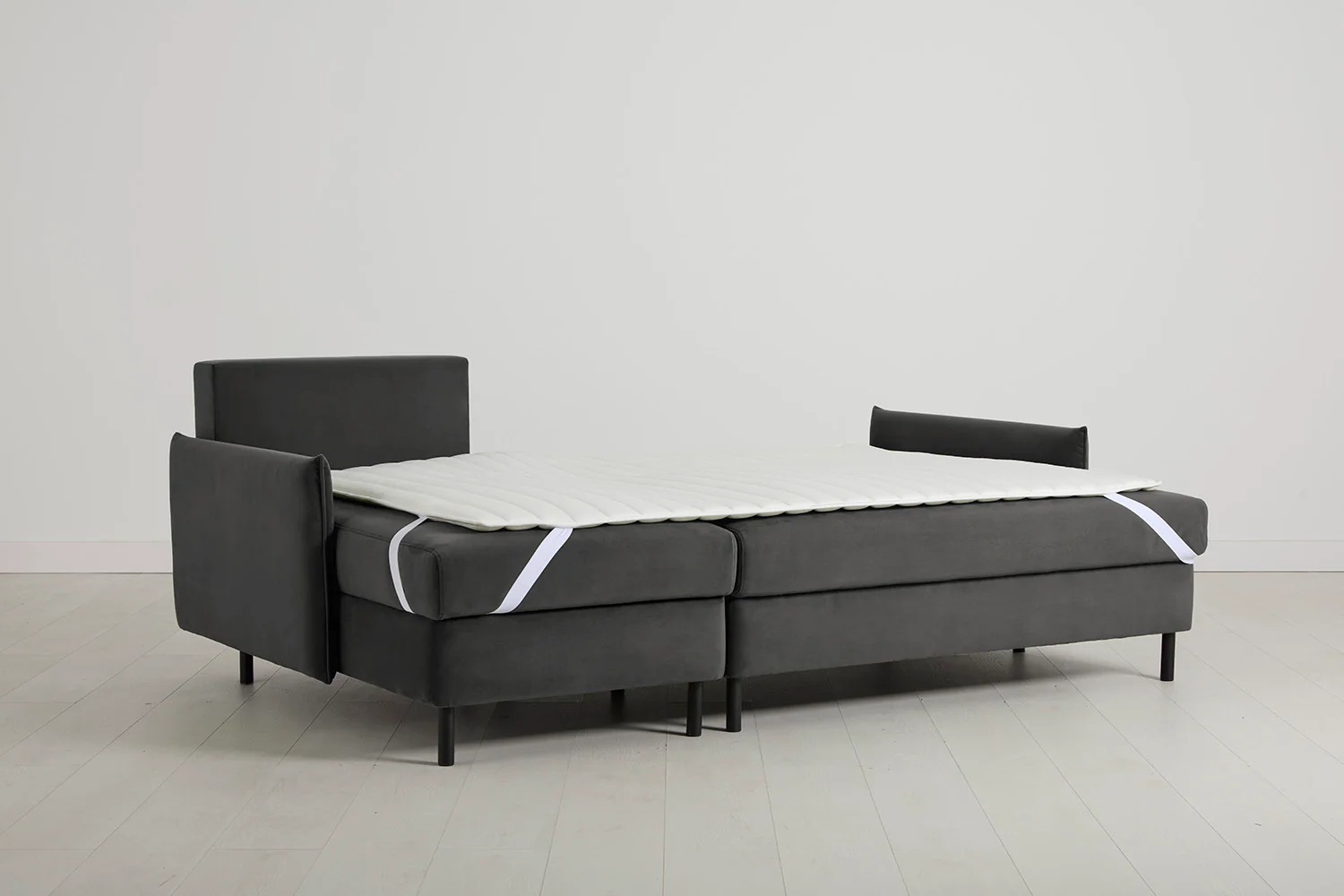 Model 12 Sofa Bed with Storage 3 Seater Left Chaise, Charcoal - Image 8