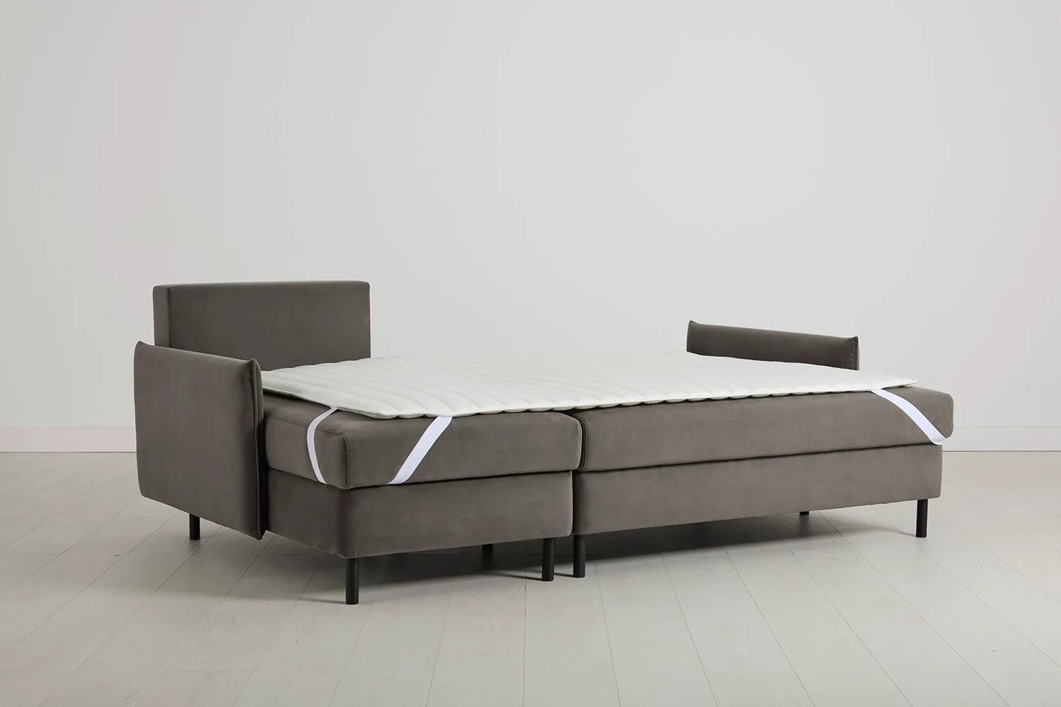 Model 12 Sofa Bed with Storage 3 Seater Left Chaise, Elephant - Image 13