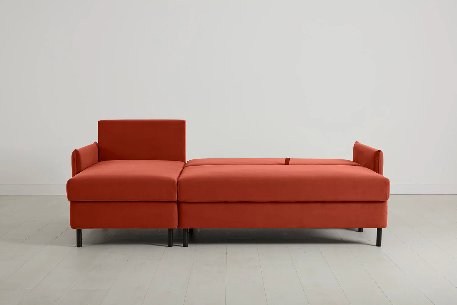 Model 12 Sofa Bed with Storage 3 Seater Left Chaise, Paprika - Image 6