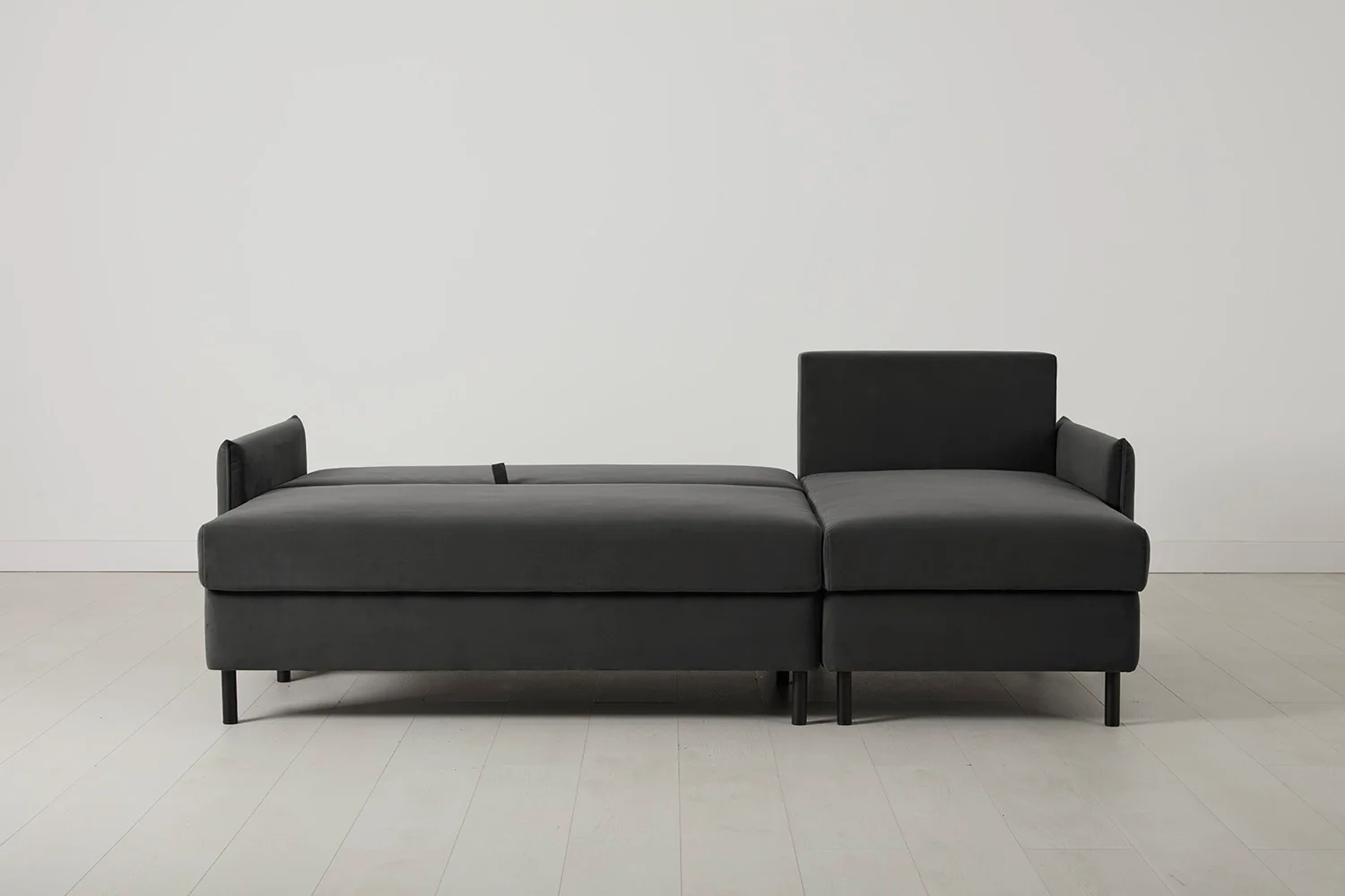 Model 12 Sofa Bed with Storage 3 Seater Right Chaise, Charcoal - Image 8