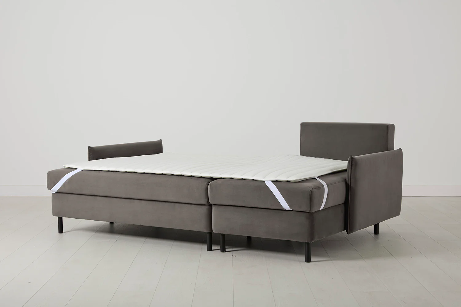 Model 12 Sofa Bed with Storage 3 Seater Right Chaise, Elephant - Image 10