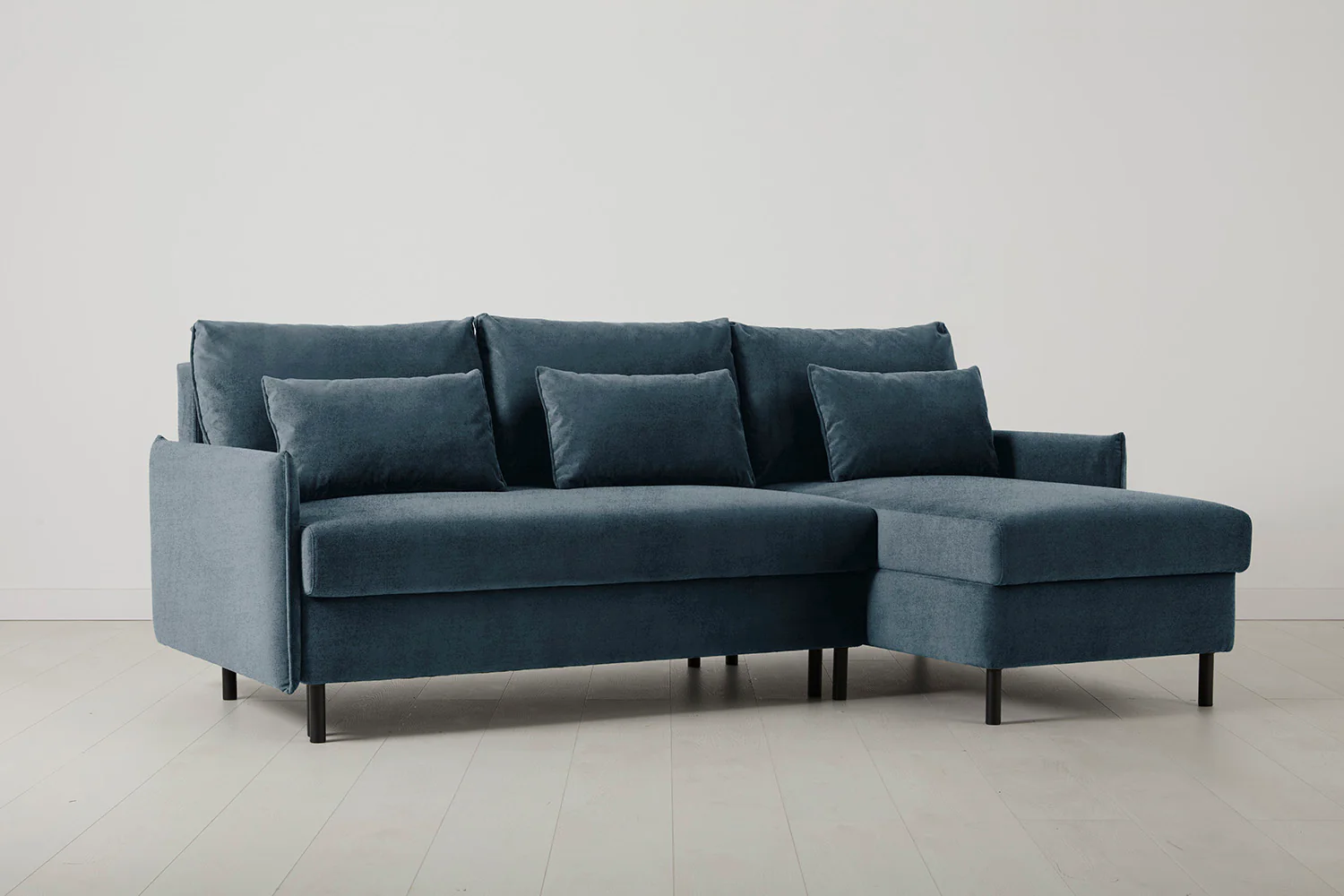 Model 12 Sofa Bed with Storage 3 Seater Right Chaise, Hydro - Image 4