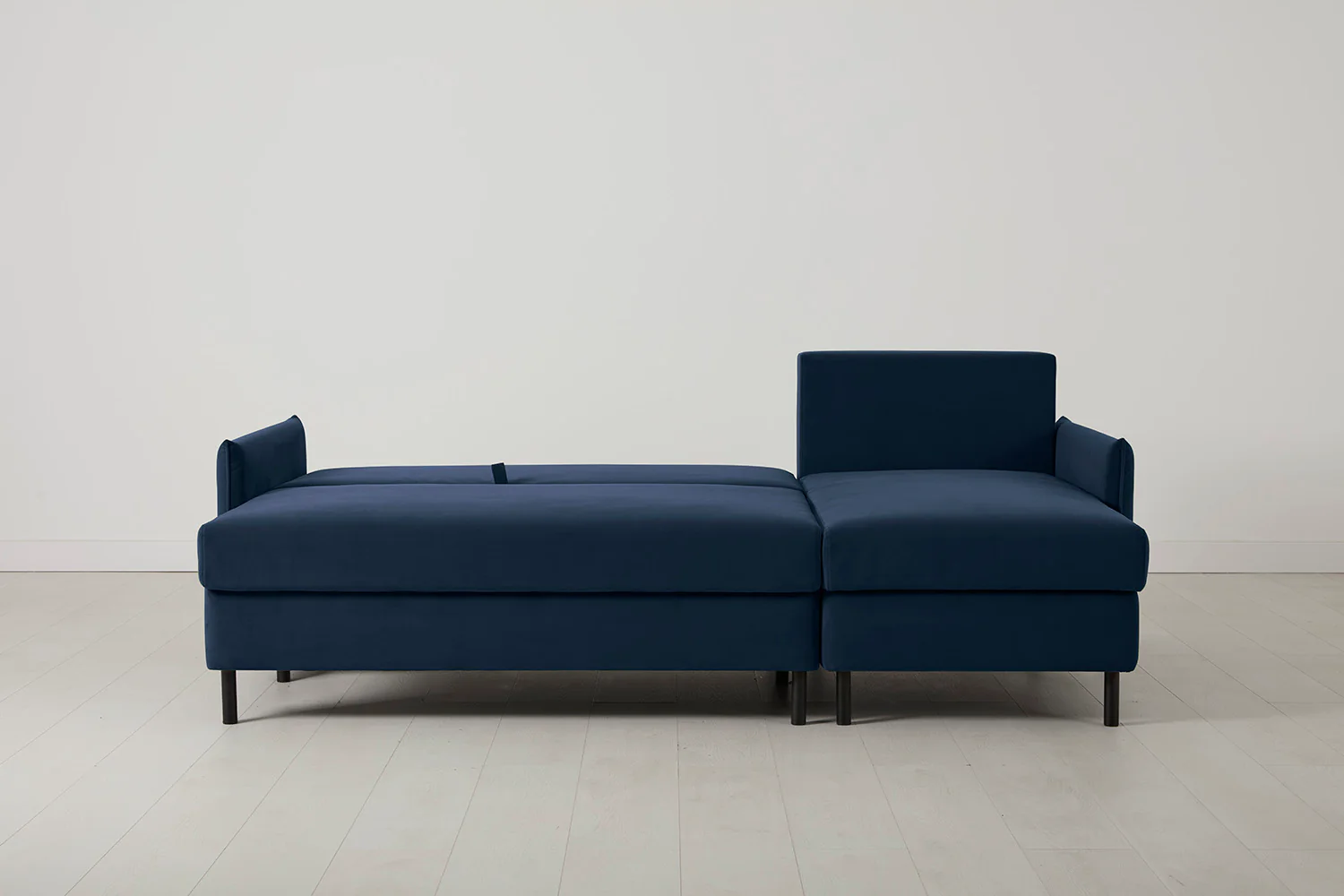 Model 12 Sofa Bed with Storage 3 Seater Right Chaise, Indigo - Image 8