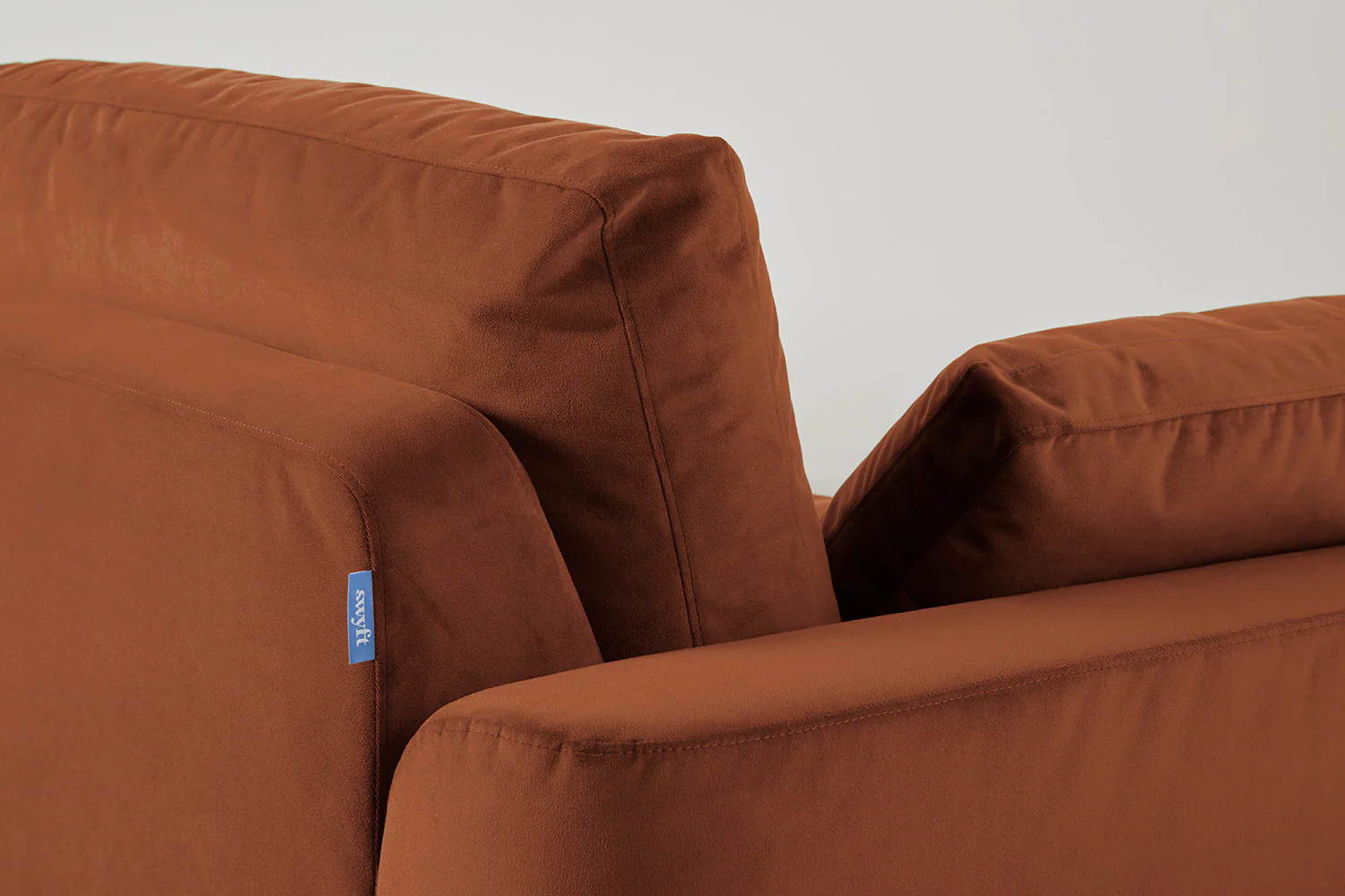 Model 13 U Shaped Sofa with Ottoman, Umber - Image 3